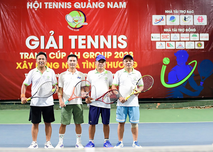 Giải tennis Quảng Nam quyên góp được 5 ngôi nhà tình thương