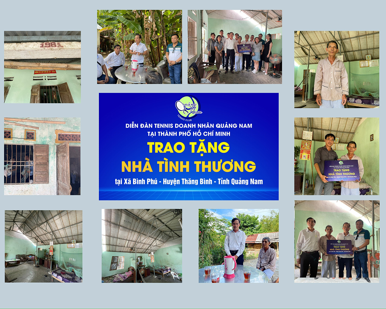 Trao tặng nhà tình thương tại xã Bình Phú Huyện Thăng Bình Tỉnh Quảng Nam